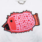 Louis Vuitton Yayoi Kusama LV YK Fish Face T-Shirt Infinity Dot Short Sleeve — view 3