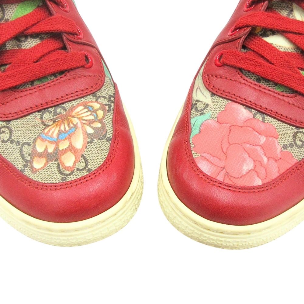 Gucci GG Tian Supreme Monogram High Cut Sneakers Logo 38.5 Beige — view 7