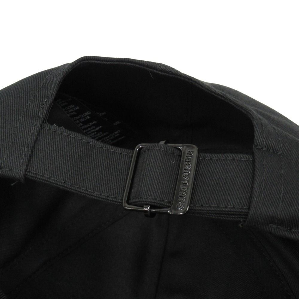 Saint Laurent Paris SL Logo Cap Hat 6 Panel 57 Black — view 4