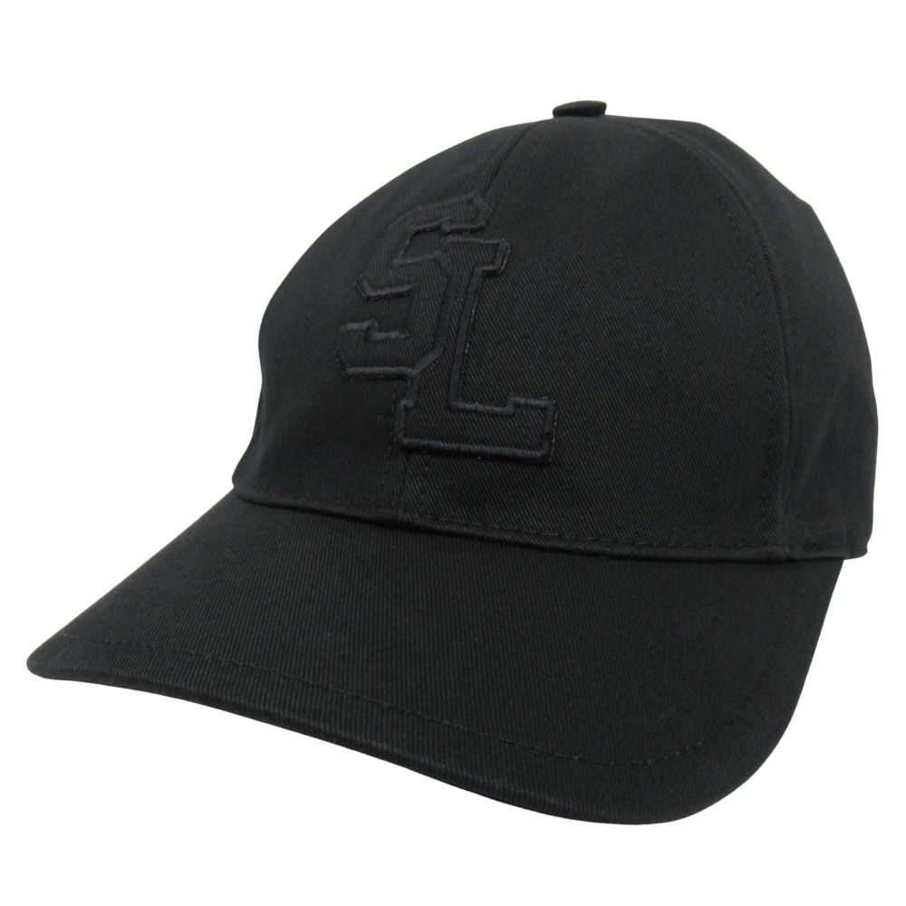 Saint Laurent Paris SL Logo Cap Hat 6 Panel 57 Black