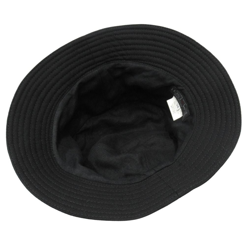 Hermes Motsch Mocchi Wool Bucket Hat Archive 56 Black — view 5