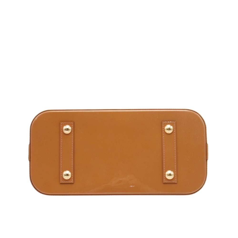 Louis Vuitton Vernis Alma PM Handbag Beige Rosevelle — view 5