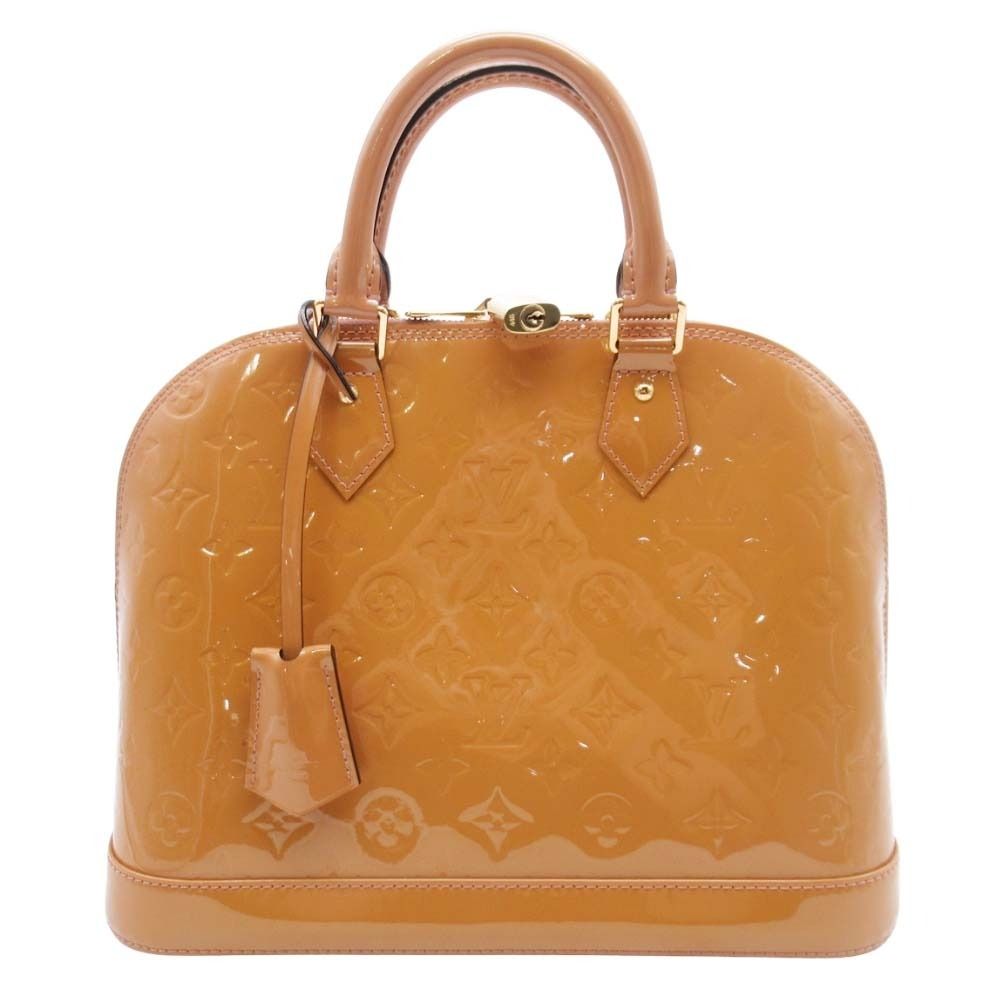 Louis Vuitton Vernis Alma PM Handbag Beige Rosevelle