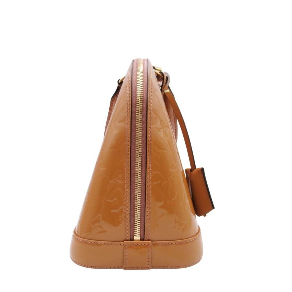Louis Vuitton Vernis Alma PM Handbag Beige Rosevelle — view 4