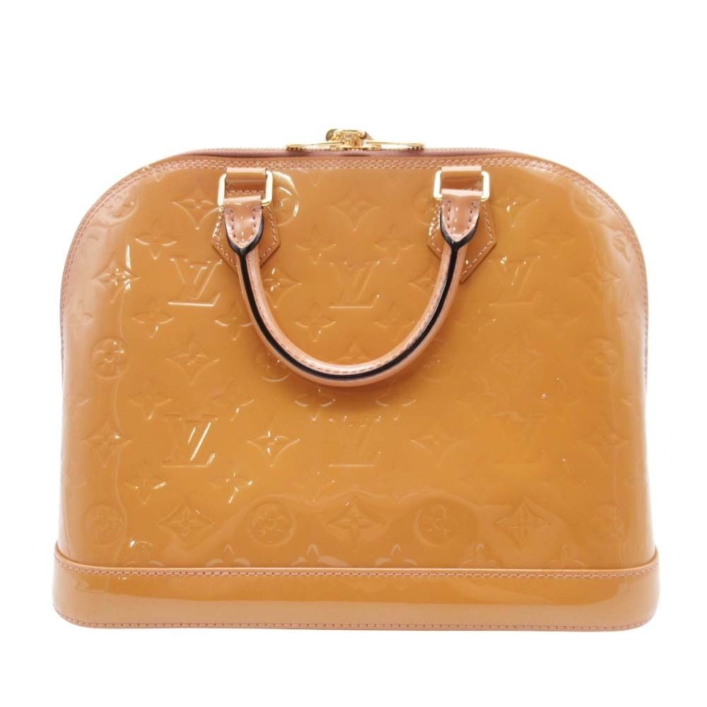 Louis Vuitton Vernis Alma PM Handbag Beige Rosevelle — view 3