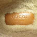 Gucci GG Pattern Felt Horsebit Slip on Shoes 36.5 Navy — view 6