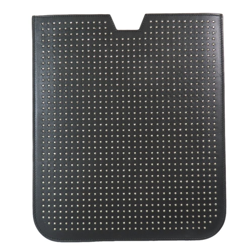 Saint Laurent Paris iPad Tablet Case Studs Leather Black