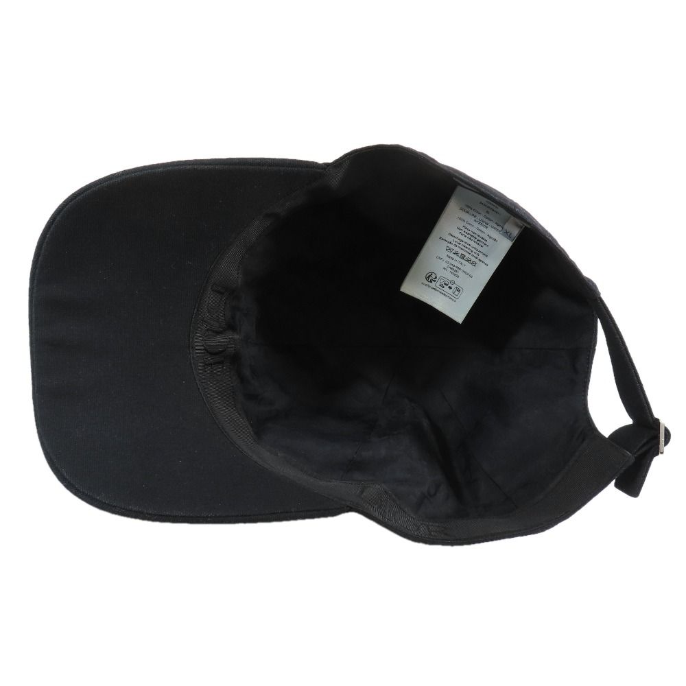 Dior Cap Baseball Cap Hat Logo Patch Canvas XL Black — view 5