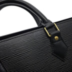 Louis Vuitton Handbag Epi Sac Triangle Bag Black — view 7