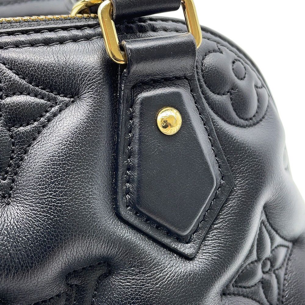 Louis Vuitton Bubble Glam Alma Soft BB 2-Way Shoulder Bag Black — view 9