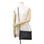 Louis Vuitton Shoulder Bag Monogram Shadow Flat Messenger Pouch Black — view 4