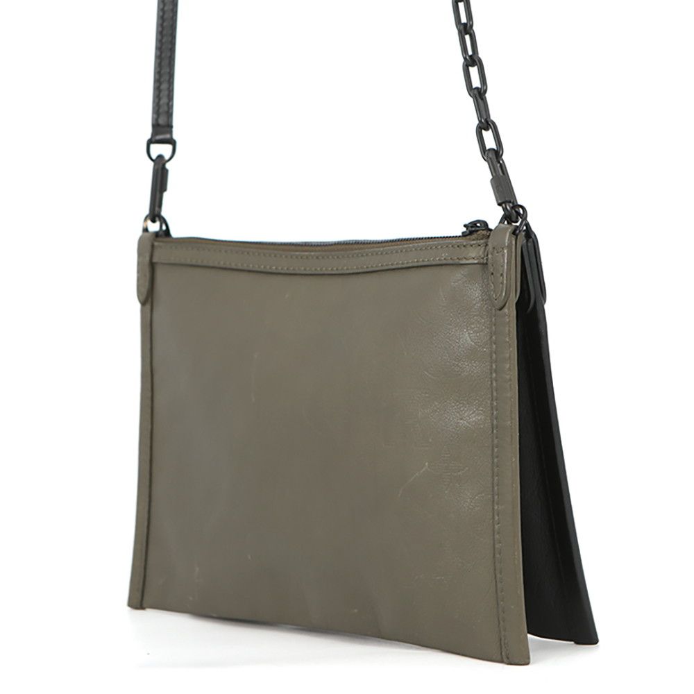 Louis Vuitton Shoulder Bag Monogram Shadow Flat Messenger Pouch Black — view 2