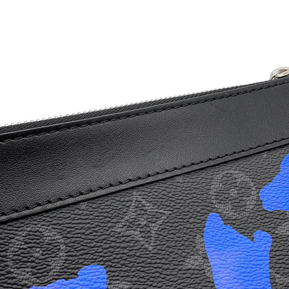 Louis Vuitton Clutch Monogram Eclipse Pochette Toe Go Black — view 6