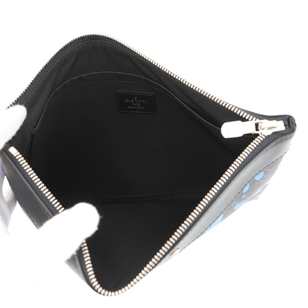 Louis Vuitton Clutch Monogram Eclipse Pochette Toe Go Black — view 5
