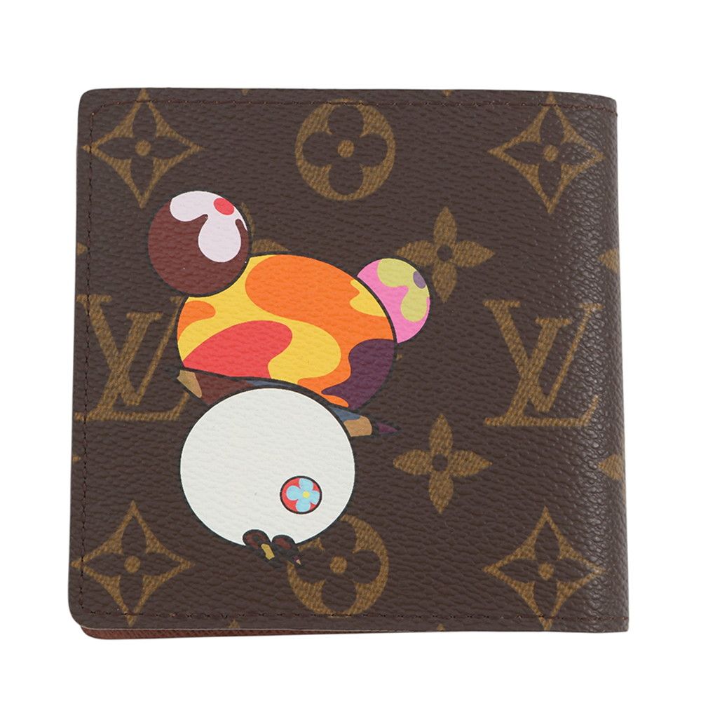 Louis Vuitton Wallet Monogram Panda Portobier Cult Cles Monet Marco Bifold — view 3