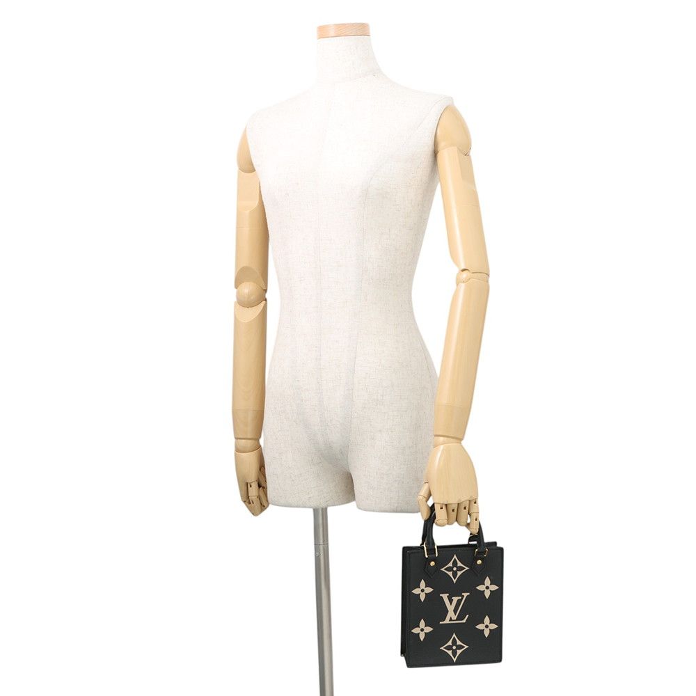 Louis Vuitton Handbag Monogram Empreinte Petite Sac Plat 2-Way Shoulder Black — view 5