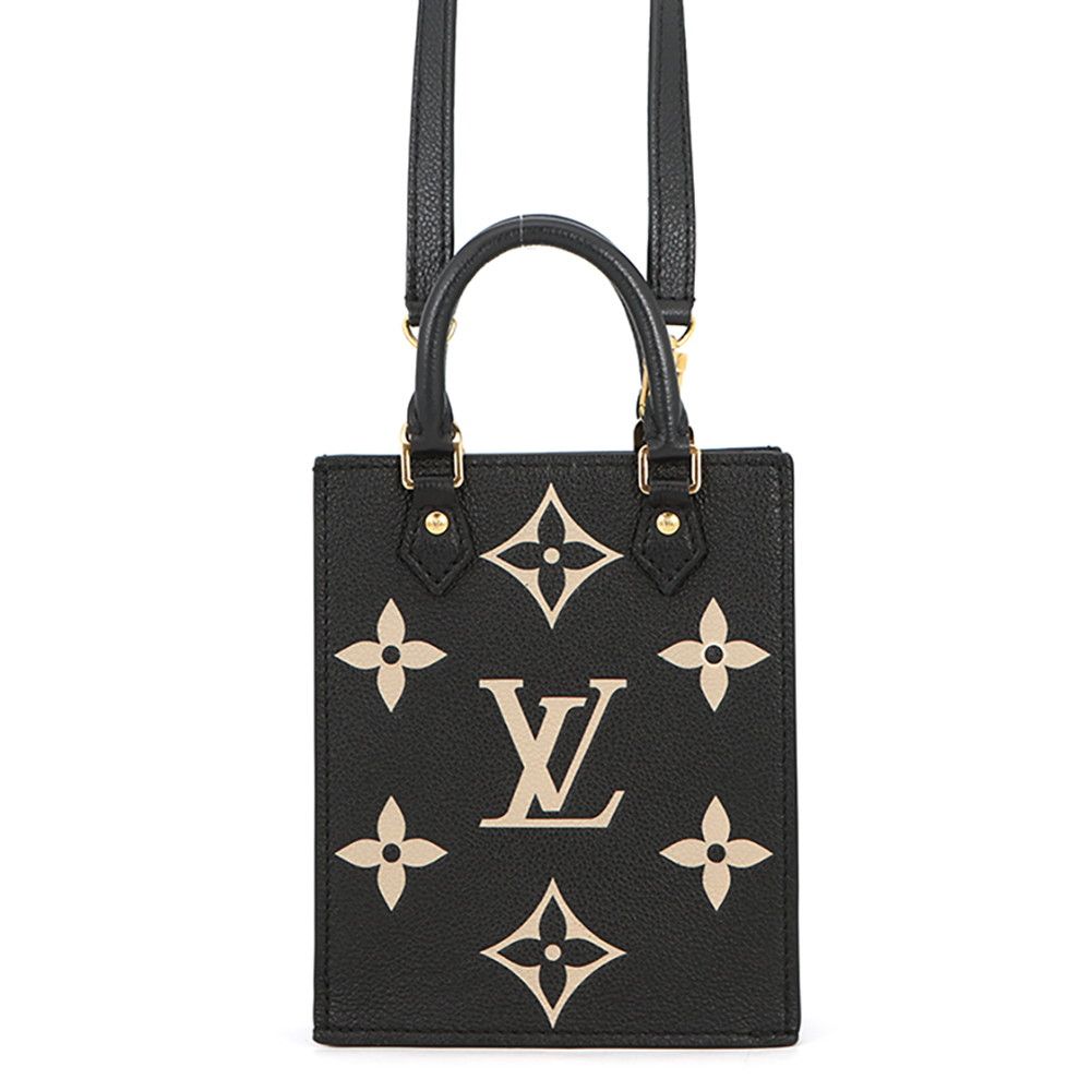 Louis Vuitton Handbag Monogram Empreinte Petite Sac Plat 2-Way Shoulder Black
