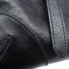 Prada Tote Boni Triangle Logo Leather 2-Way Shoulder Black — view 7