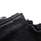 Prada Tote Boni Triangle Logo Leather 2-Way Shoulder Black — view 9