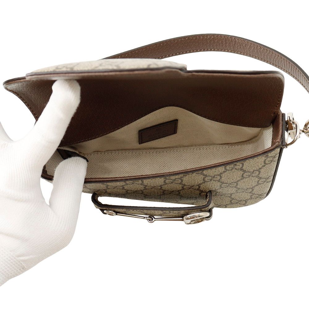 Gucci Shoulder Bag GG Supreme Horsebit 2-Way — view 6