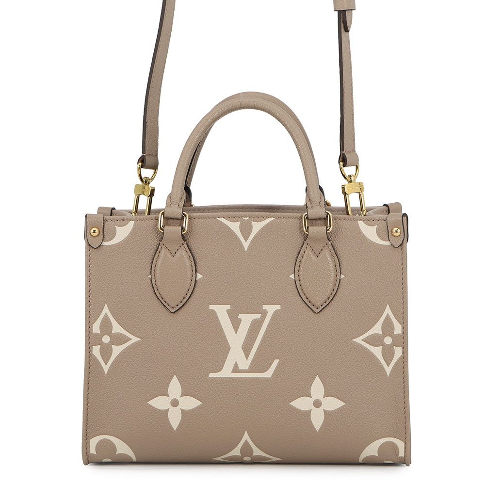 Louis Vuitton Monogram Empreinte On The Go PM Bicolor Tote 2-Way Shoulder