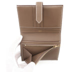 Hermes Bifold Wallet Bearn Compact Etoupe Gold Vo Madame — view 6