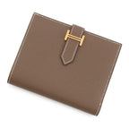 Hermes Bifold Wallet Bearn Compact Etoupe Gold Vo Madame