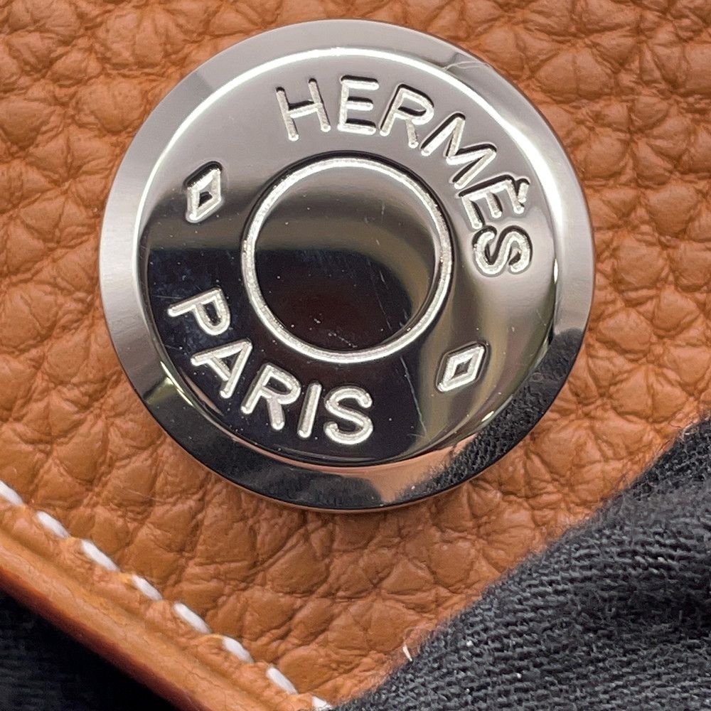 Hermes Wallet Dogon GM Duo Gold Silver Togo — view 9