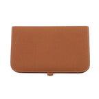 Hermes Wallet Dogon GM Duo Gold Silver Togo — view 3