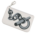 Hermes Card Case Zip Azap Chaine D'ancre Glisper Mangalore Gris Perle Silver