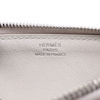Hermes Card Case Zip Azap Chaine D'ancre Glisper Mangalore Gris Perle Silver — view 7