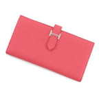 Hermes Wallet Bearn Souffle Yes Rose Azalea Silver Chevre Misor