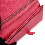 Hermes Wallet Bearn Souffle Yes Rose Azalea Silver Chevre Misor — view 7