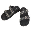 Dior Sandals Aqua Oblique Jacquard 41 Trotter Shoes