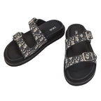 Dior Sandals Aqua Oblique Jacquard 41 Trotter Shoes