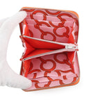 Hermes Coin Case Azap Compact Silk in Orange Silver Epsom — view 4