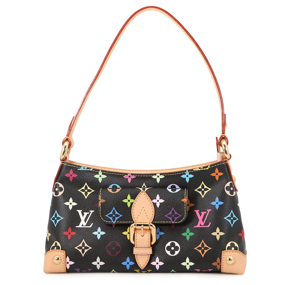 Louis Vuitton Shoulder Bag Monogram Multicolor Eliza Black