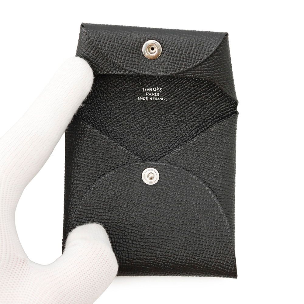 Hermes Coin Case Bastia Black Epsom — view 4