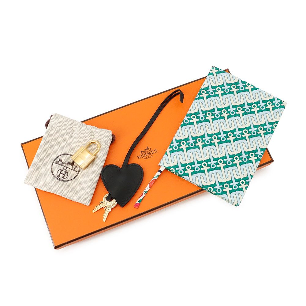 Hermes Note Cover Carnet Sheet Black Gold Swift Animapolis Card Holder — view 7