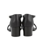 Hermes Sandals Marquise 50 Calf Leather Toile Ash 35.5 Shoes Black — view 3