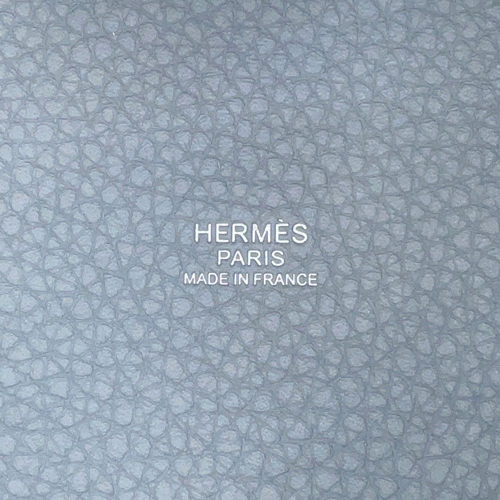 Hermes Handbag Picotin Lock PM Gris Perle Silver Taurillon Clemence — view 6