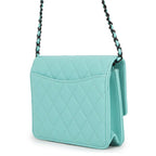Chanel Chain Wallet Quilted CC Logo Lambskin Shoulder — view 2