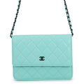 Chanel Chain Wallet Quilted CC Logo Lambskin Shoulder