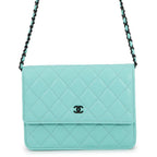 Chanel Chain Wallet Quilted CC Logo Lambskin Shoulder