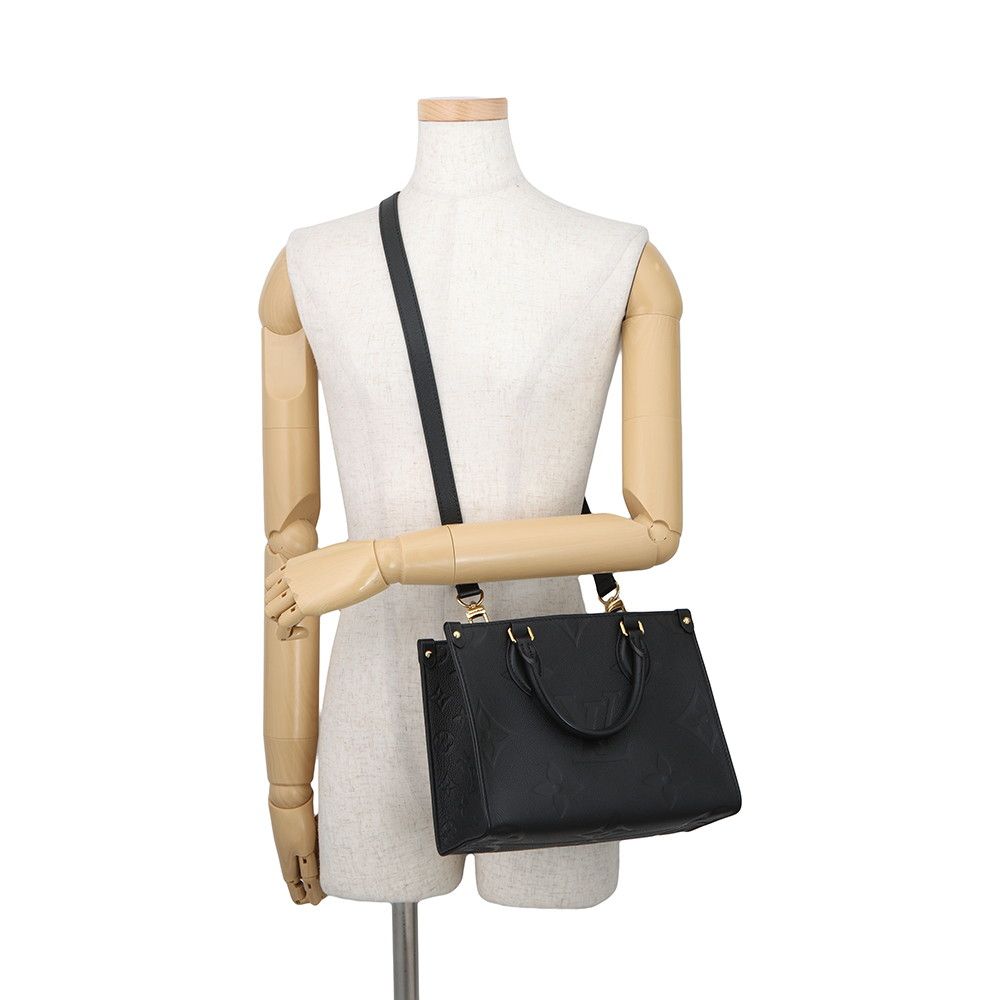 Louis Vuitton Handbag Monogram Empreinte On The Go PM Black 2-Way — view 5