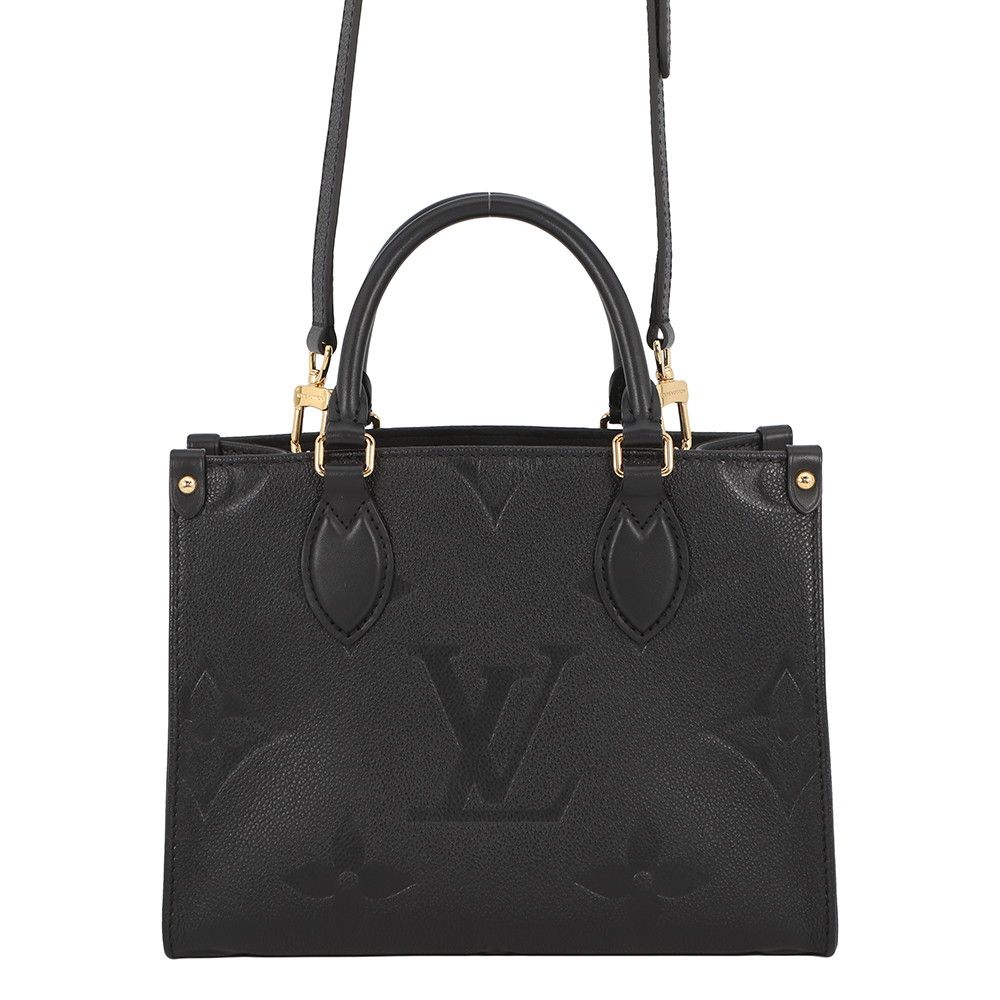 Louis Vuitton Handbag Monogram Empreinte On The Go PM Black 2-Way