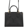 Louis Vuitton Handbag Monogram Empreinte On The Go PM Black 2-Way