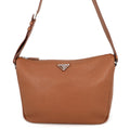 Prada Shoulder Bag Vitello Daino Gray Leather