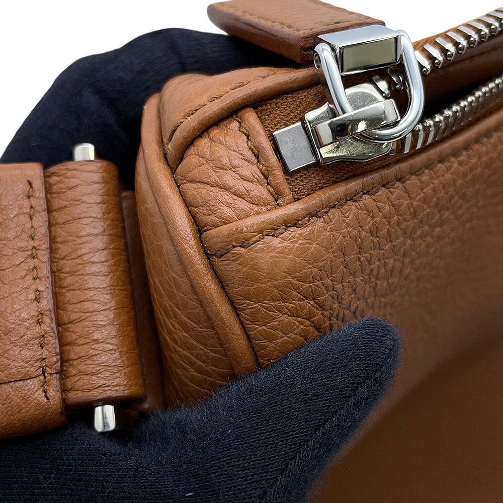 Prada Shoulder Bag Vitello Daino Gray Leather — view 8