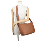 Prada Shoulder Bag Vitello Daino Gray Leather — view 4
